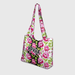 Пляжная сумка 3D Ирина в цветах - фото 2