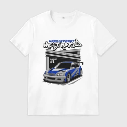 Мужская футболка хлопок BMW M3 GTR - NFS Most Wanted