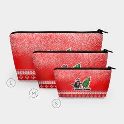 Косметичка 3D С новым годом - котик и ёлка - фото 2