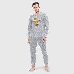Мужская пижама с лонгсливом хлопок MrBeast lightning - Cotton - фото 2