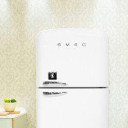 Магнит виниловый Квадрат С Новым годом - кот Саймона и снежинки - фото 2