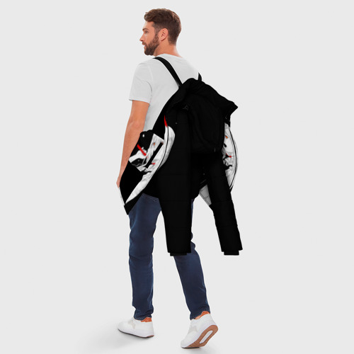 Мужская зимняя куртка 3D Пауэр на черном фоне, цвет черный - фото 5