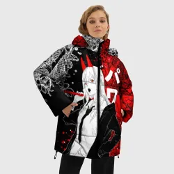 Женская зимняя куртка Oversize Пауэр и драконы - фото 2