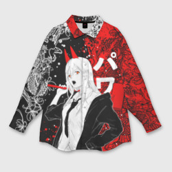 Женская рубашка oversize 3D Пауэр и драконы