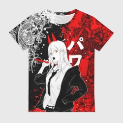 Женская футболка 3D Пауэр и драконы