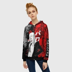 Женская толстовка 3D на молнии Пауэр и драконы - фото 2