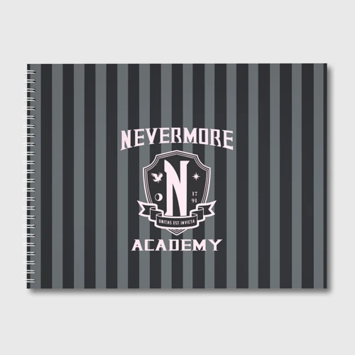 Альбом для рисования Уэнcдей - Nevermore Academy - Академия Невермор
