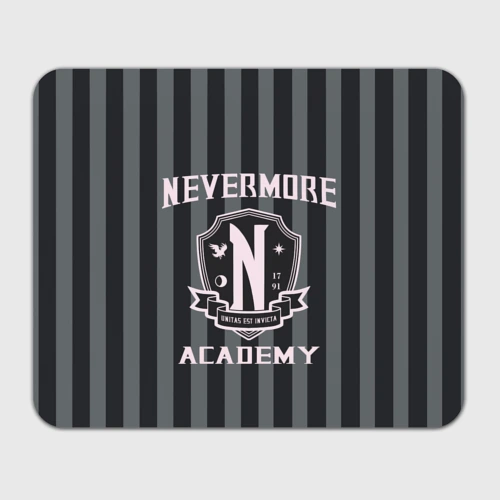 Прямоугольный коврик для мышки Уэнcдей - Nevermore Academy - Академия Невермор