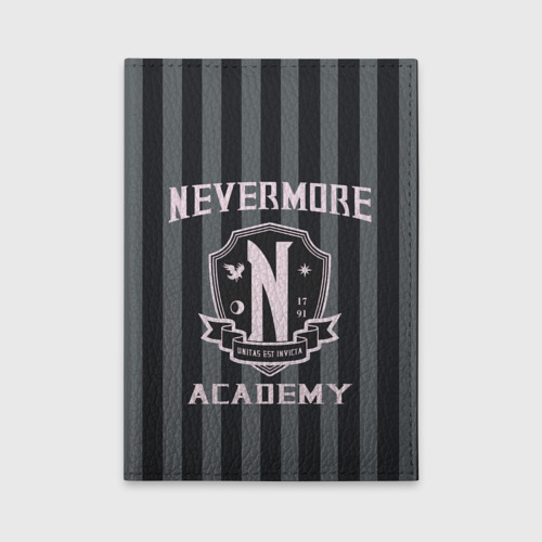 Обложка для автодокументов Уэнcдей - Nevermore Academy - Академия Невермор, цвет голубой