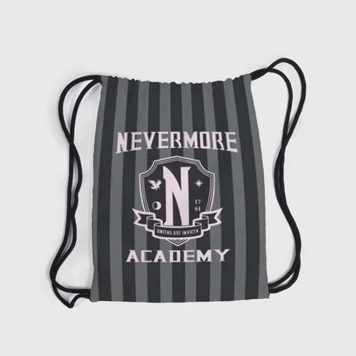 Рюкзак-мешок 3D Уэнcдей - Nevermore Academy - Академия Невермор - фото 6