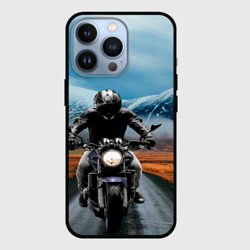 Чехол для iPhone 13 Pro Мотоцикл в горах