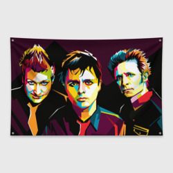 Флаг-баннер Green day portrait