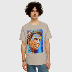 Мужская футболка хлопок Oversize Tom Cruise - film actor - фото 2
