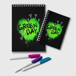 Блокнот Green day heart nails