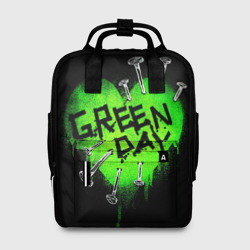Женский рюкзак 3D Green day heart nails 
