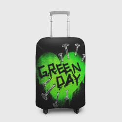 Чехол для чемодана 3D Green day heart nails