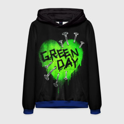 Мужская толстовка 3D Green day heart nails