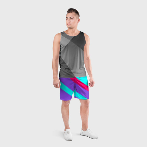 Мужские шорты спортивные Аля восьмидесятые firm, цвет 3D печать - фото 4