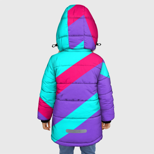 Зимняя куртка для девочек 3D Аля восьмидесятые firm, цвет светло-серый - фото 4