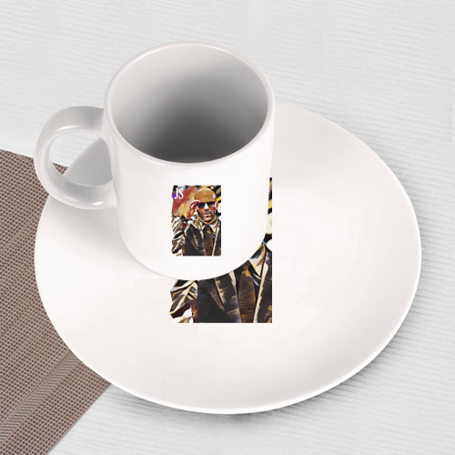 Набор: тарелка + кружка Jason Statham - кинозвезда - фото 3