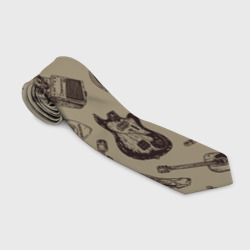 Галстук 3D Nirvana crash guitar beige