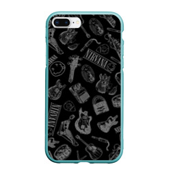 Чехол для iPhone 7Plus/8 Plus матовый Nirvana crash guitar black