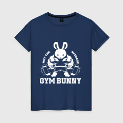 Женская футболка хлопок Gym bunny powerlifting