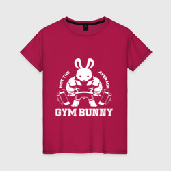 Женская футболка хлопок Gym bunny powerlifting