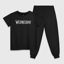 Детская пижама хлопок Wednesday logo