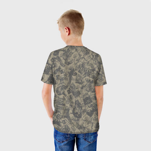 Детская футболка 3D Nirvana style, цвет 3D печать - фото 4
