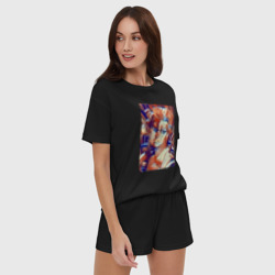 Женская пижама с шортиками хлопок Йошикаге Кира - серийный убийца - фото 2