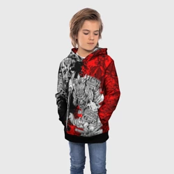 Детская толстовка 3D Самурай и драконы - фото 2