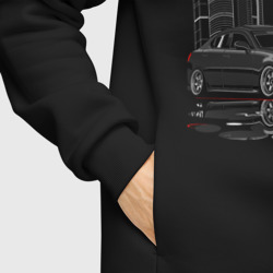 Худи с принтом Second Generation Lexus is для мужчины, вид на модели спереди №6. Цвет основы: черный