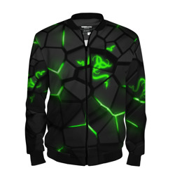 Мужской бомбер 3D Razer green neon