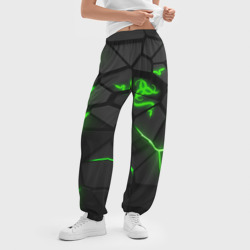 Женские джоггеры оверсайз 3D Razer green neon - фото 2