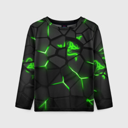 Детский лонгслив 3D Razer green neon