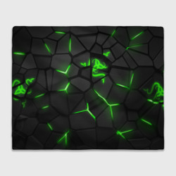 Плед 3D Razer green neon