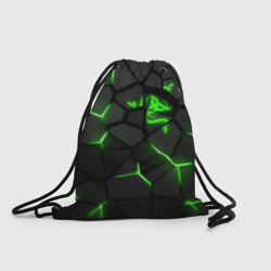 Рюкзак-мешок 3D Razer green neon