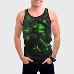 Мужская майка 3D Razer green neon - фото 2