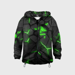 Детская ветровка 3D Razer green neon