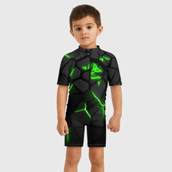 Детский купальный костюм 3D Razer green neon - фото 2