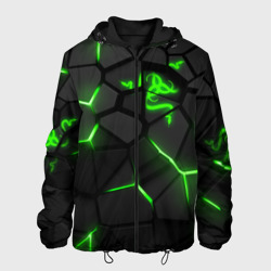 Мужская куртка 3D Razer green neon