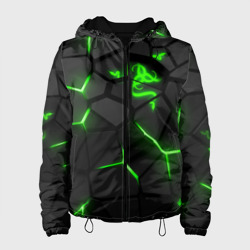 Женская куртка 3D Razer green neon