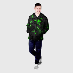 Мужская куртка 3D Razer green neon - фото 2