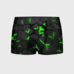 Мужские трусы 3D Razer green neon