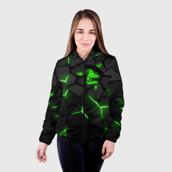 Женская куртка 3D Razer green neon - фото 2