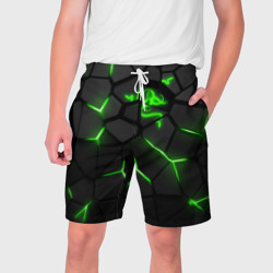 Мужские шорты 3D Razer green neon