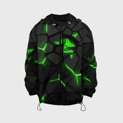 Детская куртка 3D Razer green neon