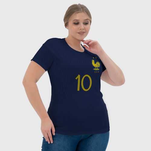 Женская футболка 3D Мбаппе ЧМ 2022 сборная Франции, цвет 3D печать - фото 6