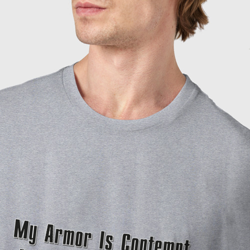 Мужская футболка хлопок Аквила, цвет меланж - фото 6